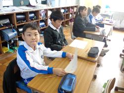 3年生国語の授業