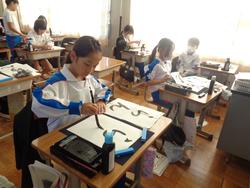 4年生書写の授業