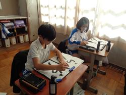 4年生書写の授業