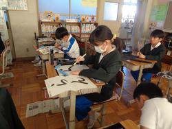 4年生書写の授業