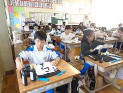 4年生書写の授業