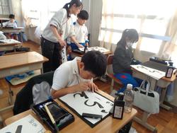 4年生書写の授業