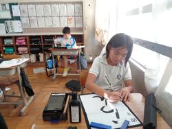 4年生書写の授業