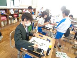 4年生書写の授業