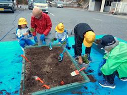 3年生花いっぱい運動の様子