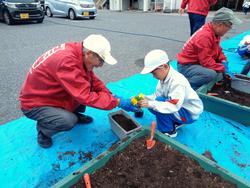 3年生花いっぱい運動