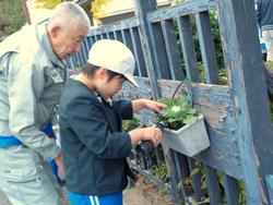 3年生花いっぱい運動