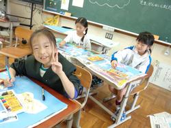 1年生図工の授業