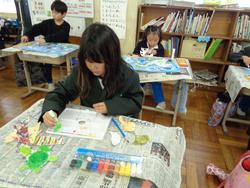 1年生図工の授業