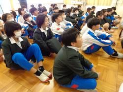 6年生トライやる・ウィークの中学生の話