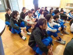 6年生トライやる・ウィークの中学生の話