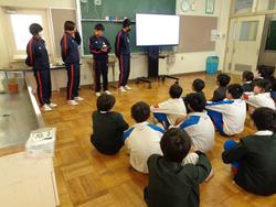 6年生トライやる・ウィークの中学生の話