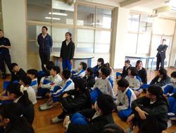 6年生トライやる・ウィークの中学生の話