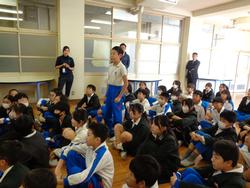 6年生トライやる・ウィークの中学生の話