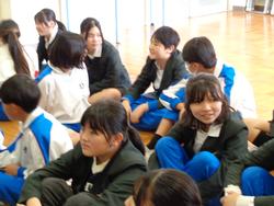 6年生トライやる・ウィークの中学生の話