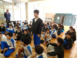 6年生トライやる・ウィークの中学生の話