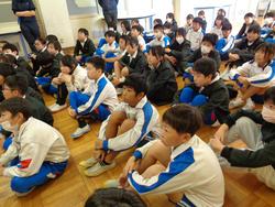 6年生トライやる・ウィークの中学生の話