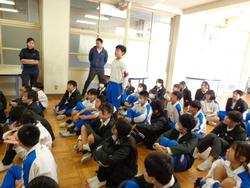 6年生トライやる・ウィークの中学生の話