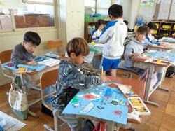 1年生図工の授業