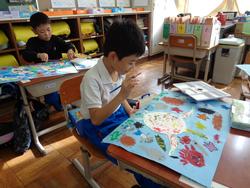 1年生図工の授業