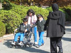 4年生車椅子体験の様子