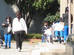 4年生車椅子体験の様子