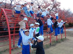 業間休みの外遊び