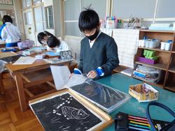 4年生図工の授業