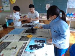 4年生図工の授業