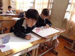 2年生図工の授業