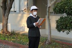 6年生修学旅行出発式の様子