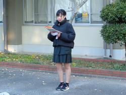 6年生修学旅行出発式の様子