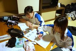 6年生修学旅行ホテル部屋の中での様子