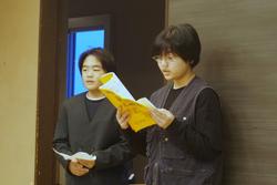 6年生修学旅行ホテル退館式の様子