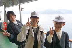 6年生修学旅行フェリーでの様子