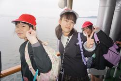6年生修学旅行フェリーでの様子