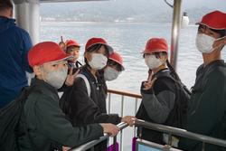 6年生修学旅行フェリーでの様子