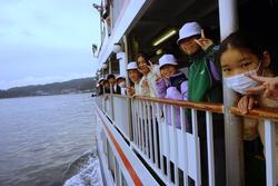 6年生修学旅行フェリーでの様子