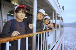 6年生修学旅行フェリーでの様子