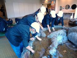 6年生修学旅行宮島水族館での様子
