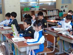 1年生国語の授業