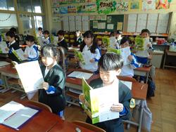 1年生国語の授業