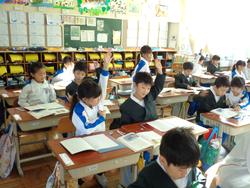 1年生国語の授業