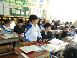 1年生国語の授業