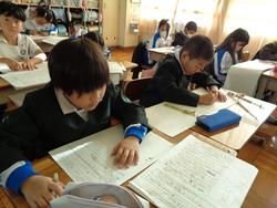 2年生国語の授業