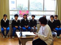 全校朝会の様子