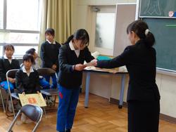 全校朝会の様子