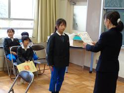 全校朝会の様子