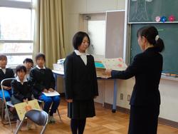 全校朝会の様子