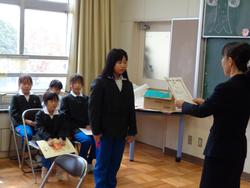 全校朝会の様子